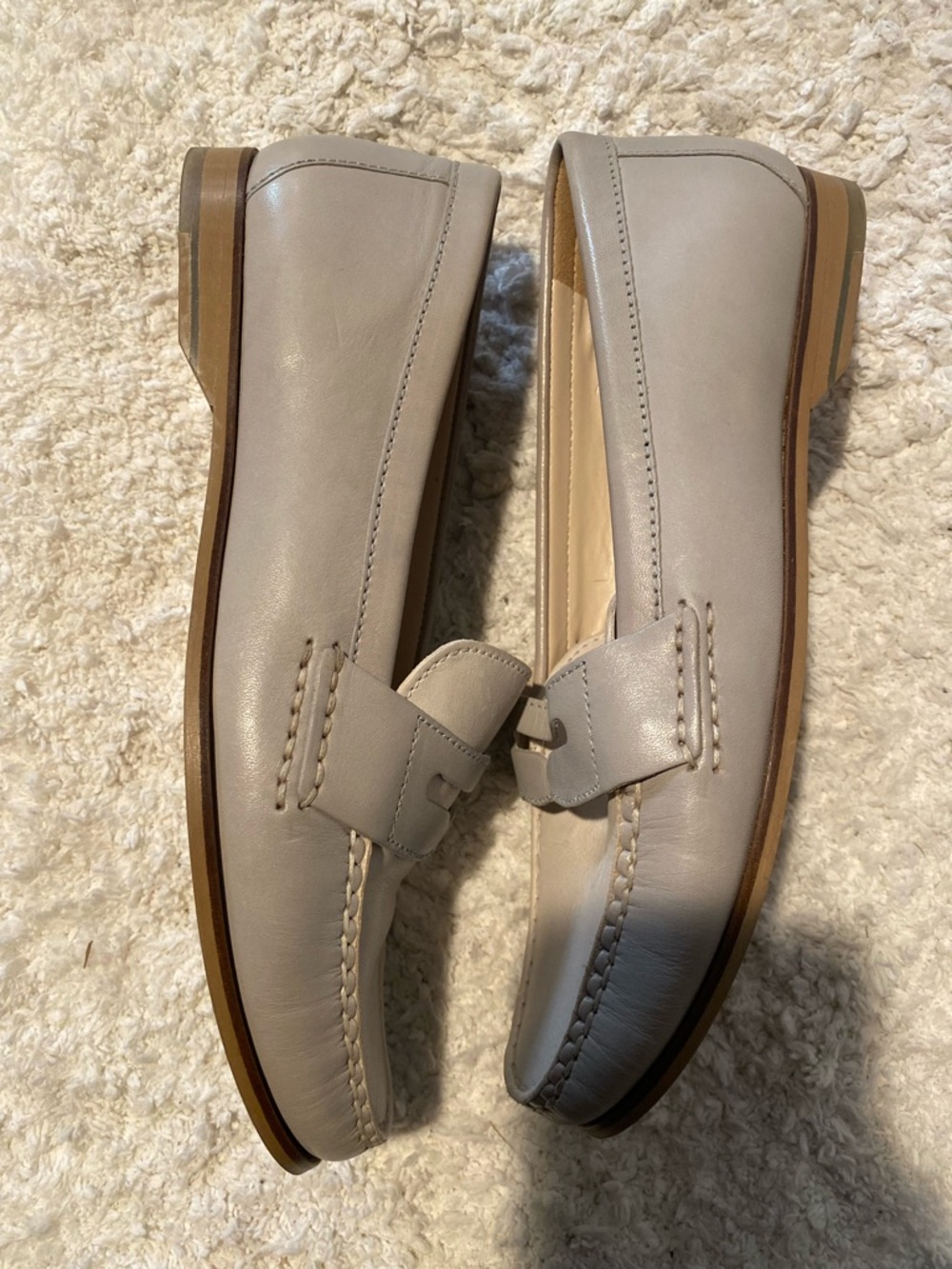 Cole Haan Women’s Leather Loafers in Light Taupe - Picture 3 of 8